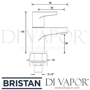 Bristan QST 1/2 E4 C QUEST Basin Taps - 4 Litre Flow Limit Spare Parts